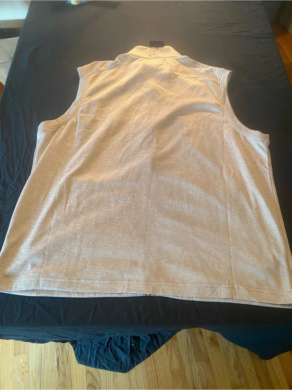 PGA Tour Khaki HTR Zip Front Vest Mens 2XL